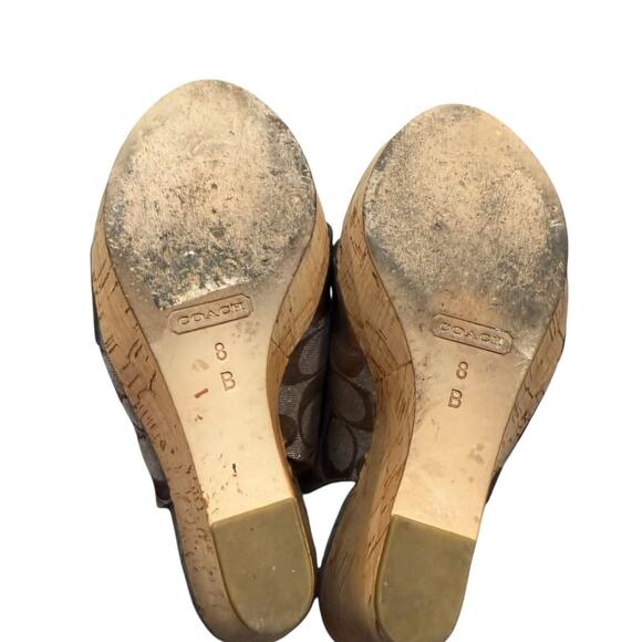 Coach Platform Wedges in Silver Size 8 - Picture 7 of 9